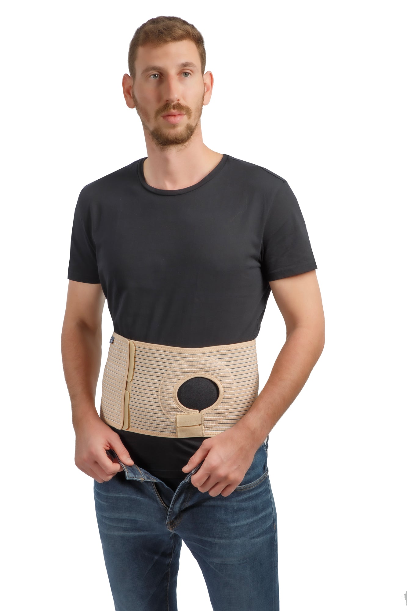 Mövibrace Abdominal Ostomy Belt for Post-Operative Care after Colostomy or Ileostomy Surgery