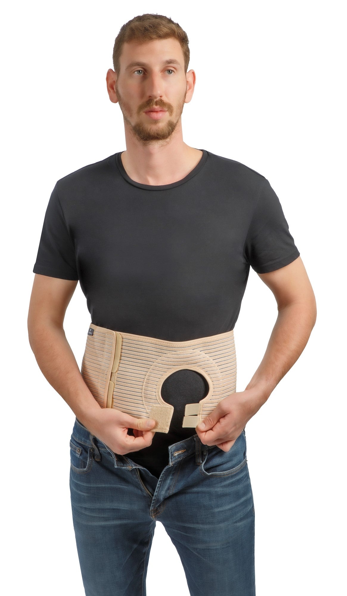 Mövibrace Abdominal Ostomy Belt for Post-Operative Care after Colostomy or Ileostomy Surgery