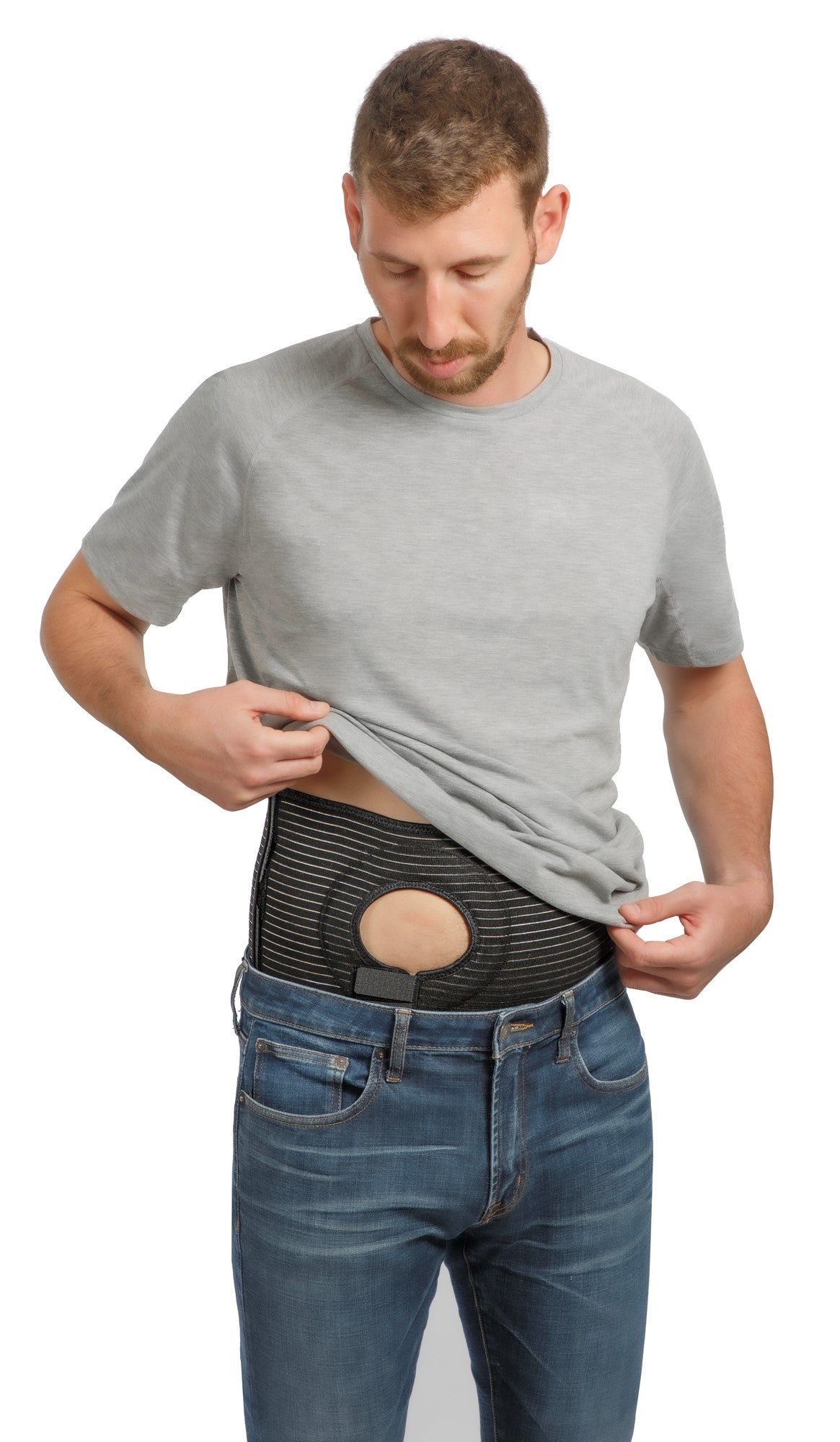 Mövibrace Abdominal Ostomy Belt for Post-Operative Care after Colostomy or Ileostomy Surgery