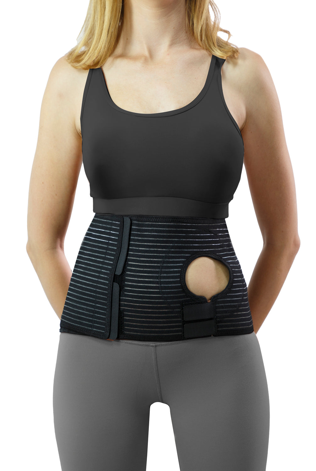 Mövibrace Abdominal Ostomy Belt for Post-Operative Care after Colostomy or Ileostomy Surgery