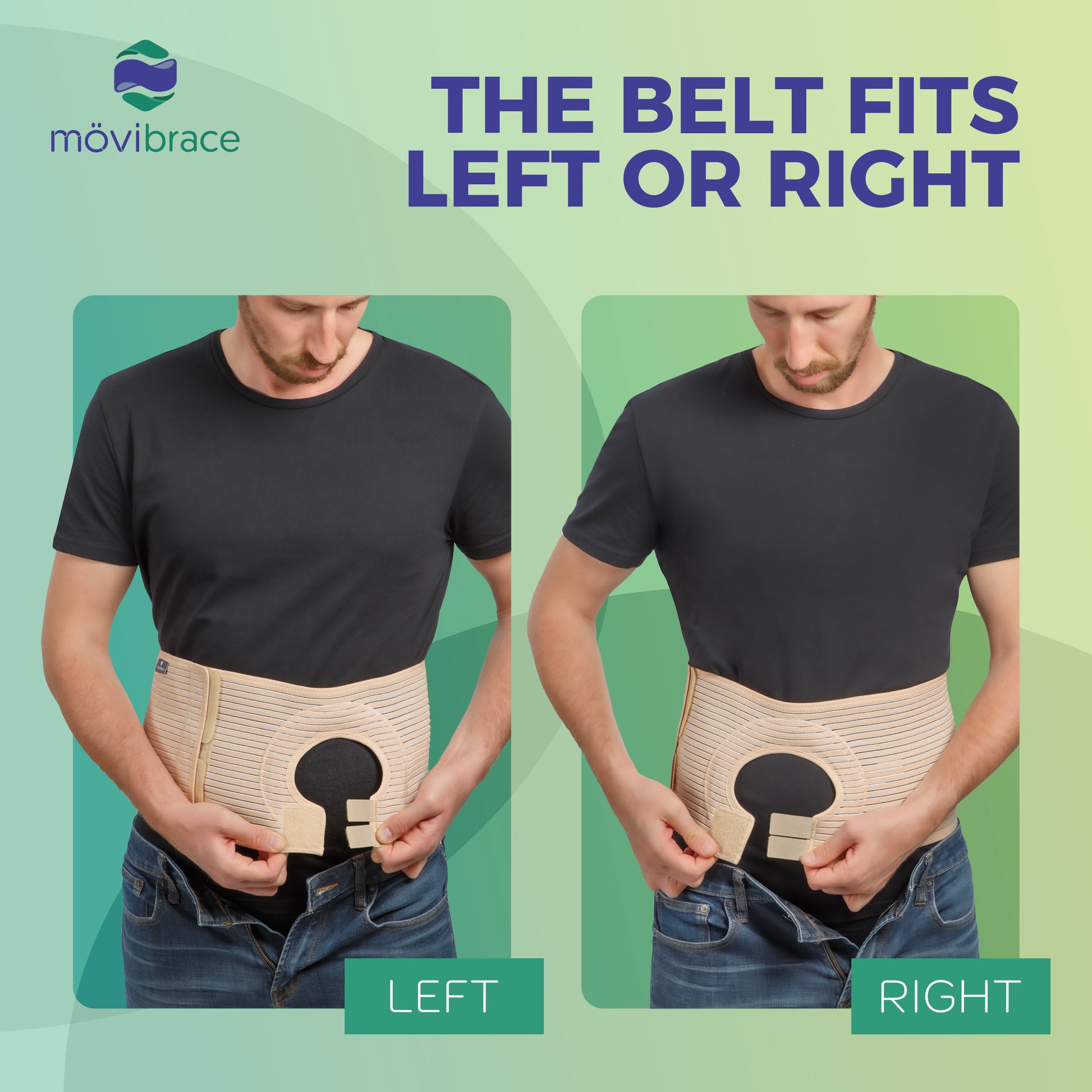 URIEL Abdominal Belt for Hanging Belly - Abdominal Binder for Post-surgery,  Men, Women, Belly Binder, Belly Support, Band Waist, Binder After Tummy